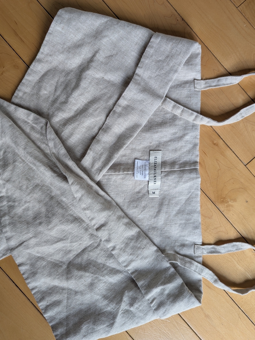 Eliza Faulkner Raw Linen Hand-Tied Bow Top - Picture 4 of 4